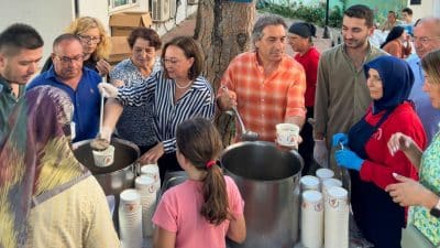 Muharrem ayı dolayısıyla düzenlenen geleneksel aşure etkinliği bu yıl da