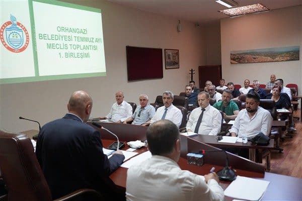 Orhangazi Belediyesi’nin 2025 yılı Temmuz Ayı Olağan Meclis Toplantısı Belediye