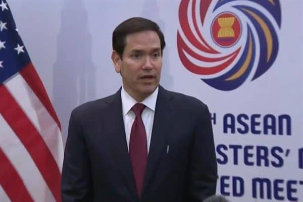 Rubio, Asya'ya yaptığı ilk resmi ziyarette, Perşembe günü Malezya'da 10