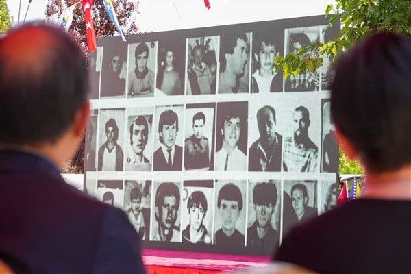 Aliya İzzetbegoviç Parkı’ndaki tören her iki ülke şehitleri adına saygı