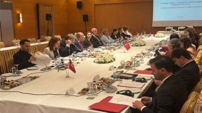Toplantı, Kültür ve Turizm bakan Yardımcısı Nadir Alpaslan ile Yunanistan