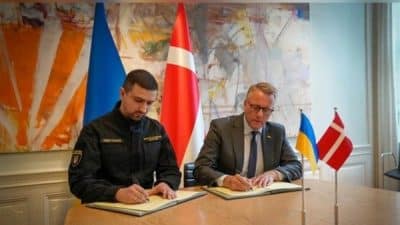 Danimarka ve Ukrayna dün Ukraynalı savunma şirketlerinin Danimarka'da üretim tesisleri