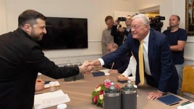 Ukrayna Devlet Başkanı Zelenski, ABD'nin Ukrayna Özel Temsilcisi Keith Kellogg