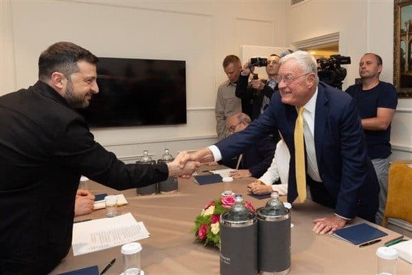 Ukrayna Devlet Başkanı Zelenski, ABD'nin Ukrayna Özel Temsilcisi Keith Kellogg