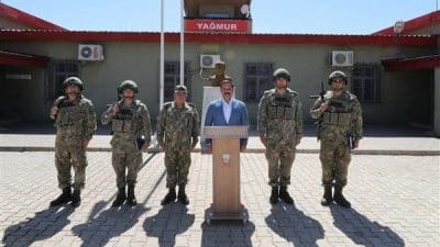 Hatay Valisi Mustafa Masatlı, Hassa ilçesinde bulunan Yağmur Hudut Karakolu’nu