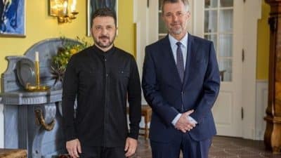 Ukrayna Devlet Başkanı Zelenski, Danimarka Kralı 5. Frederik ile görüşmesinde savaştan