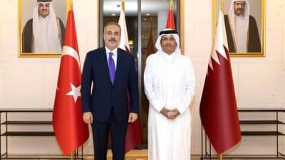 Katar Başbakanı ve Dışişleri Bakanı Şeyh Al Sani, Türkiye Cumhuriyeti