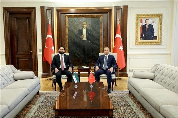 İçişleri Bakanı Yerlikaya, Suriye İçişleri Bakanı Enes Hattab ve beraberindeki