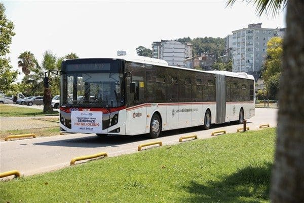 Samsun Büyükşehir Belediyesi, kent içi toplu taşımada araç filosunu daha