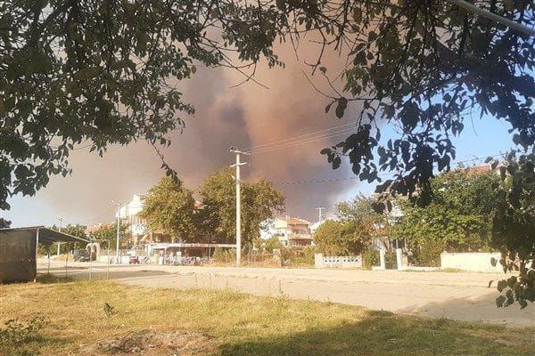 Enez ilçesine bağlı Gülçavuş ve Büyükevren köylerinde orman yangını çıktı.