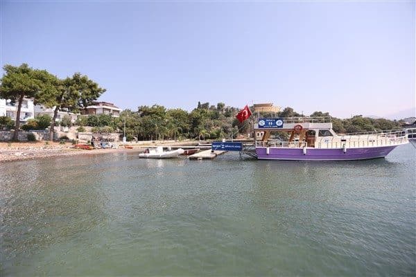 Muğla Büyükşehir Belediyesi tarafından başlatılan Fethiye – Şövalye Adası yolcu