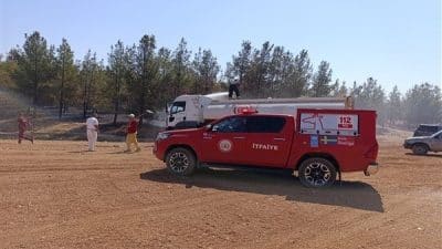 Şanlıurfa’nın Haliliye ilçesine bağlı Osmanbey Kampüsü mevkisi, Bakımlı Mahallesi’nde ormanlık