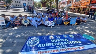 Hürriyetçi Eğitim Sen 1 Nolu Şube Başkanı Abit Şenel, Hürriyetçi