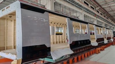 İstanbul’daki metro hatlarında kullanılmak üzere Ankara’da üretilen metro araçlarının yapımı