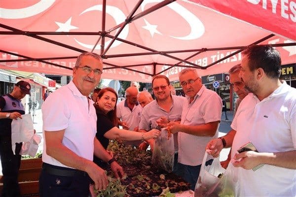 İzmit Belediyesi,  Alikahya, 28 Haziran ve Yeşilova mahallelerinde meyve ve