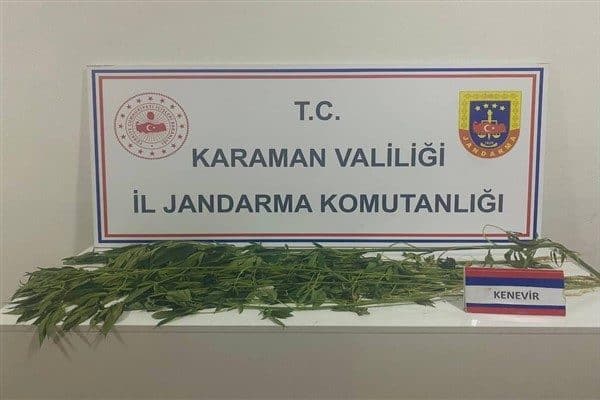 Karaman Valiliğinden yapılan açıklamaya göre Karaman İl Jandarma Komutanlığınca asayiş, narkotik