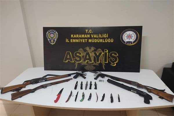Karaman Valiliğinden yapılan açıklamaya göre Emniyet Müdürlüğünce Karaman Cumhuriyet Başsavcılığı koordinesinde