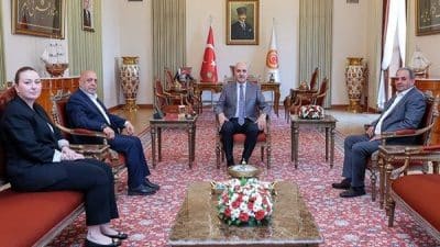 Türkiye Büyük Millet Meclisi Başkanı Numan Kurtulmuş, Hak İşçi Sendikaları