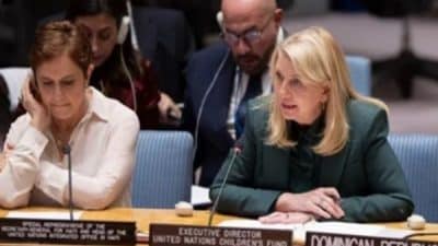 Birleşmiş Milletler Çocuklara Yardım Fonu (UNICEF) İcra Direktörü Catherine Russell,