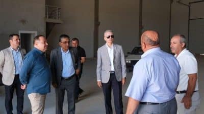 Ticaret Borsası Tarım Ürünleri Lisanslı Depoculuk Tesislerini gezen Karaman Valisi